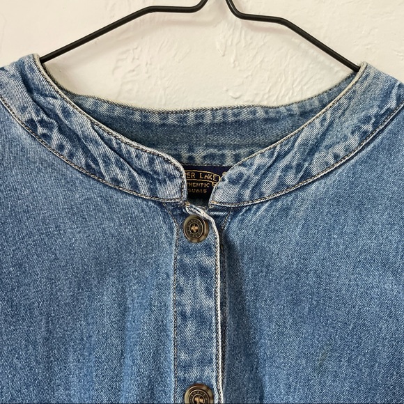 Vintage Shaver Lake Stonewashed Denim Button Up - Picture 6 of 8